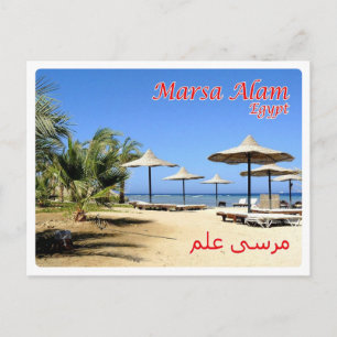 Cartão Postal Egito - Mar Vermelho - Marsa Alam -