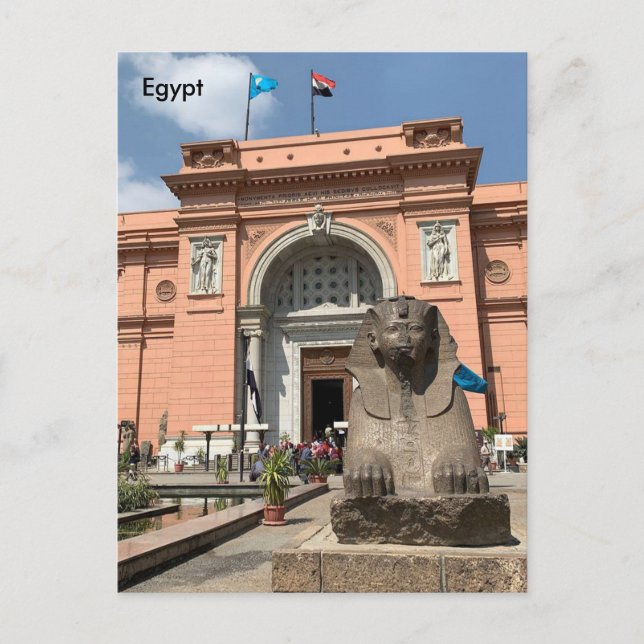 Cartão Postal Egito, Museu de Antiguidades Egípcia, Cairo (Frente)
