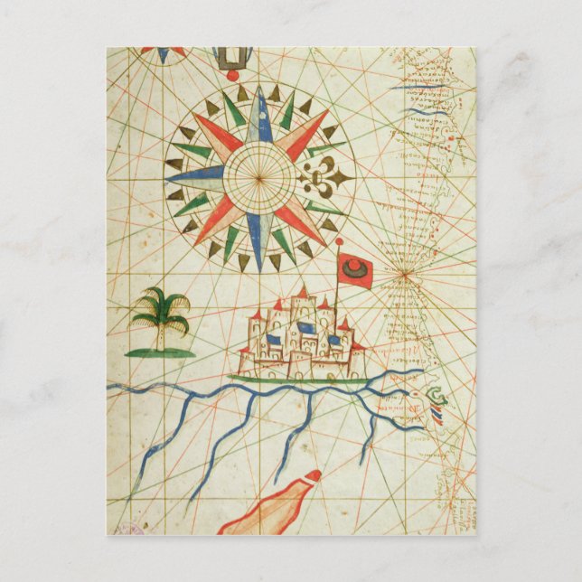 Cartão Postal Egito, Rio Nilo e Cairo (Frente)