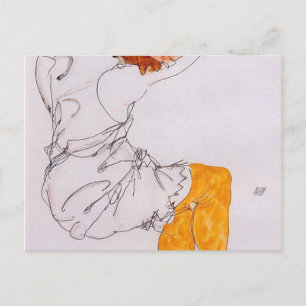 Cartão Postal Egon Schiele - A Garota Dormindo 1913