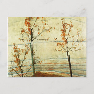 Cartão Postal Egon Schiele - Árvores do outono