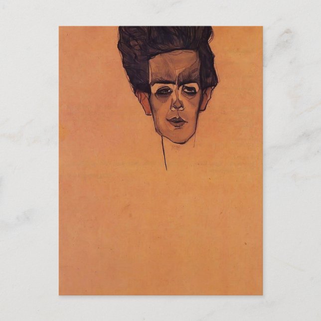 Cartão Postal Egon Schiele - Autorretrato (Frente)