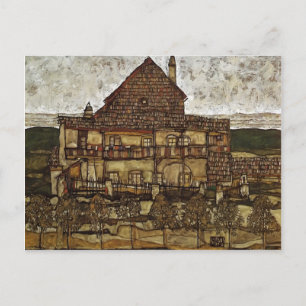 Cartão Postal Egon Schiele - Casa com Sombras