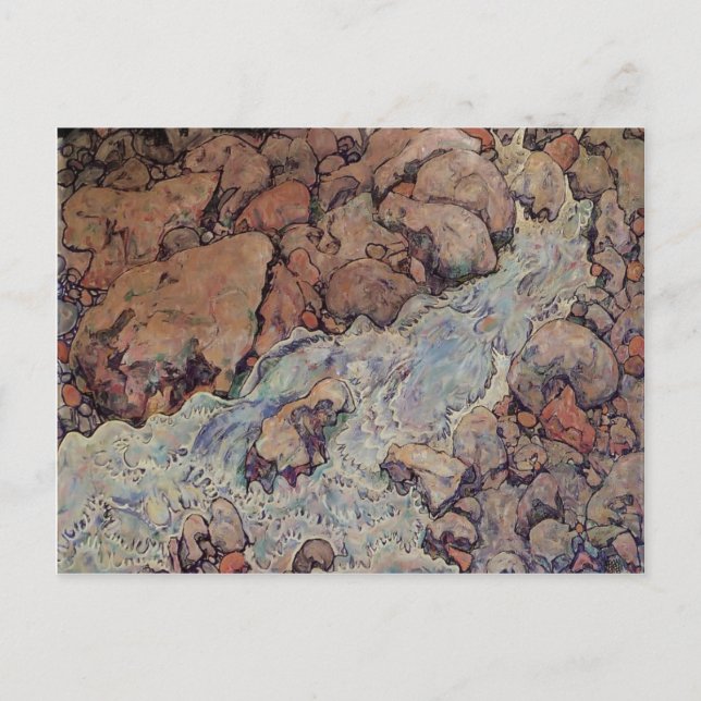 Cartão Postal Egon Schiele- Mountain Torrent (Frente)