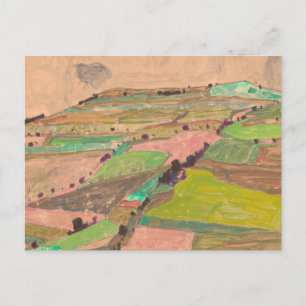 Cartão Postal Egon Schiele - Paisagem de Campo