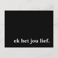 "eh het jou lief".