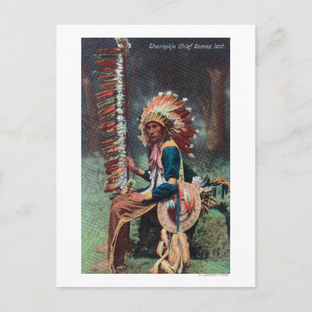 Cartão Postal Ehankekle - Chefe de Retrato (Frente)