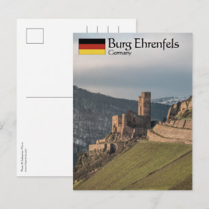 Cartão Postal Ehrenfels Castle Alemanha
