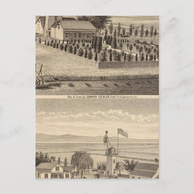 Cartão Postal Eichler, residências Meyer (Frente)