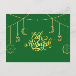 Cartão Postal Eid Card "Eid Mubarak"