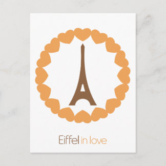 Cartão Postal Eiffel apaixonado...