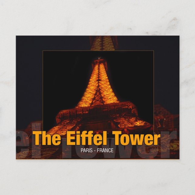 Cartão Postal -Eiffel-Torre (Frente)