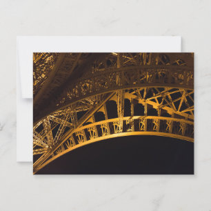 Cartão Postal Eiffel Tower Closeup at Night, Paris