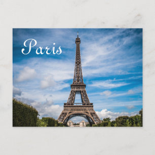 Cartão Postal Eiffel Tower Paris Europe Viagem