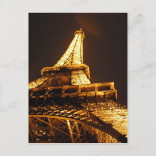 Cartão Postal Eiffel Tower Paris França - Férias em Springtime