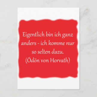 Cartão Postal Eigentlich caixa ich ganz anders...