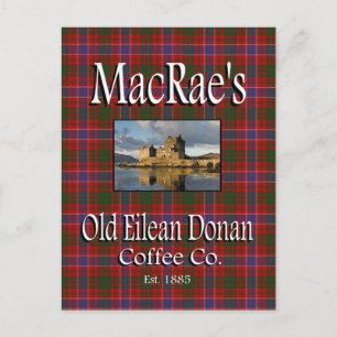Cartão postal Eilean Donan Coffee Co. de MacRae