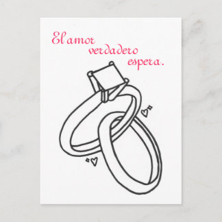 Cartão Postal El amor verdadero.