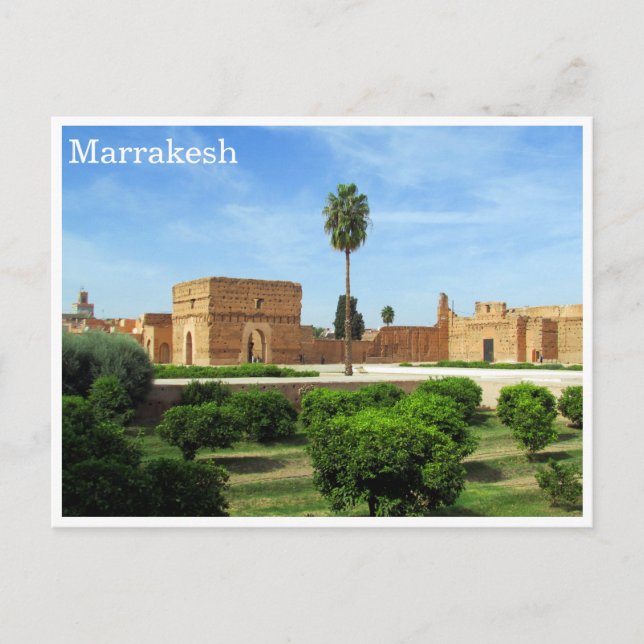 Cartão Postal el badi marrakesh (Frente)
