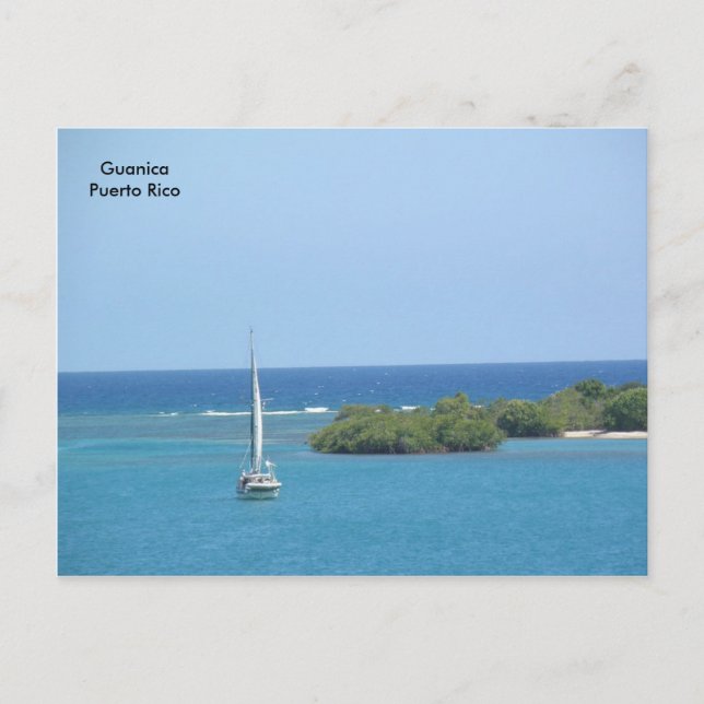 Cartão Postal El Bote en el Mar (Frente)