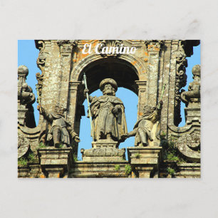 Cartão Postal El Camino: Catedral de Santiago de Compostela, Esp