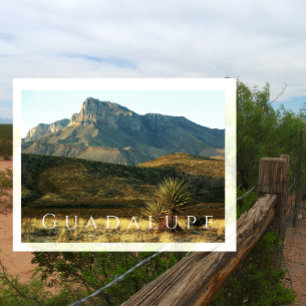 Cartão Postal El Capitan, Deserto, Guadalupe Mountain NP, Texas