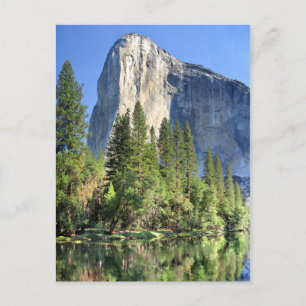 Cartão Postal El capitan sobre o rio Merced - Vale de Yosemite
