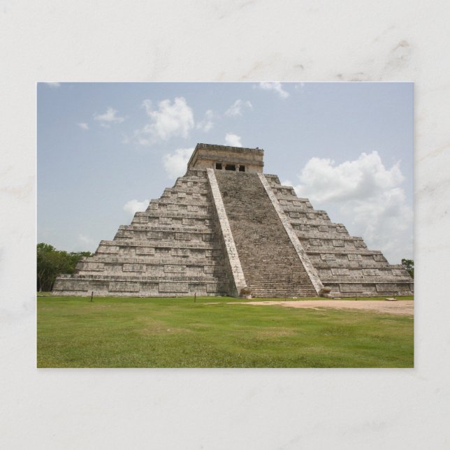 Cartão Postal "El Castillo" (O Castelo) em Chichen Itza (Frente)