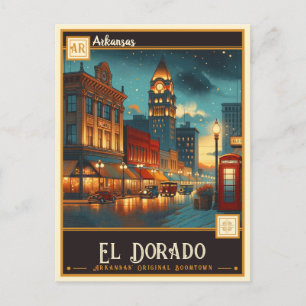 Cartão Postal El Dorado, Arkansas Antigo