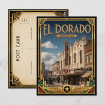 El Dorado Arkansas Arte Deco Antiga Idade Dourada