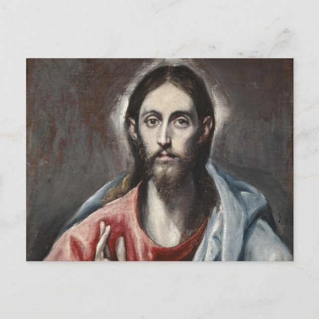 Cartão Postal El Greco - Cristo Abençoando (Frente)