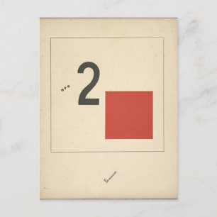 Cartão Postal El Lissitzky - 'Conto supremo sobre dois quadrados