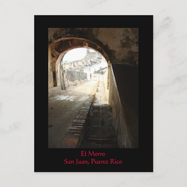 Cartão Postal El Morro, San Juan, Porto Rico (Frente)
