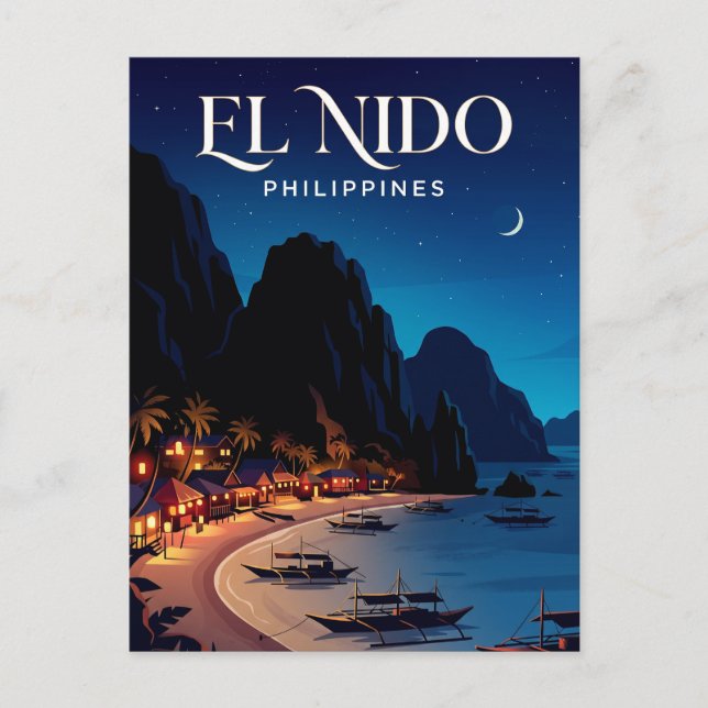 Cartão Postal El Nido Filipinas (Frente)