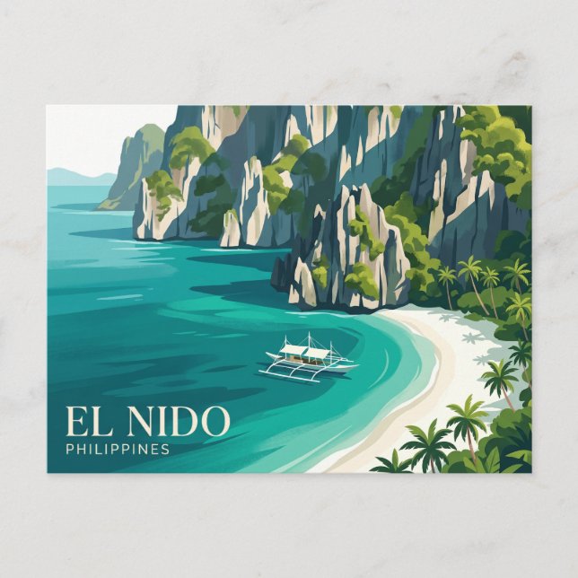 Cartão Postal El Nido Filipinas (Frente)