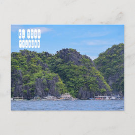 Cartão Postal El Nido nas Filipinas de Palawan