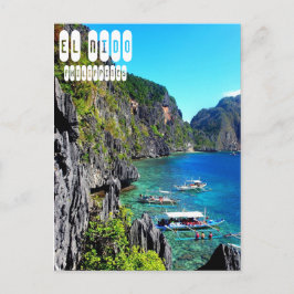 Cartão Postal El Nido nas Filipinas de Palawan