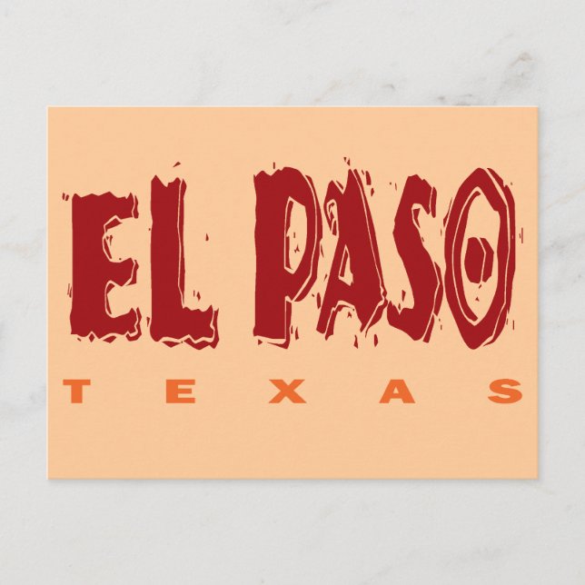 CARTÃO POSTAL EL PASO, TEXAS (Frente)