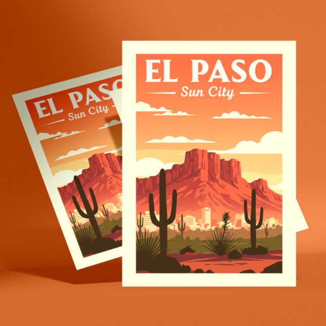 Cartão Postal El Paso Texas Antigo (Criador carregado)