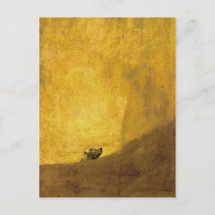 Cartão Postal El perro, por Francisco de Goya