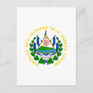 Cartão Postal El Salvador - emblema/bandeira/brasão/símbolo