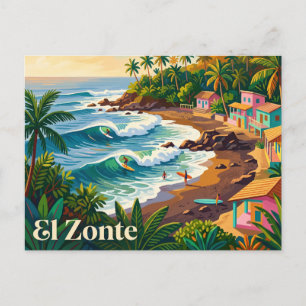 Cartão Postal El Zonte El Salvador