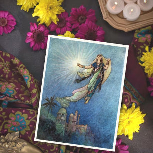 Cartão Postal Ela alcançou o Mundo Superior por Warwick Goble