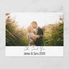 Cartão Postal Ela Disse Sim