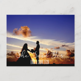 Cartão Postal Ela Disse Sim