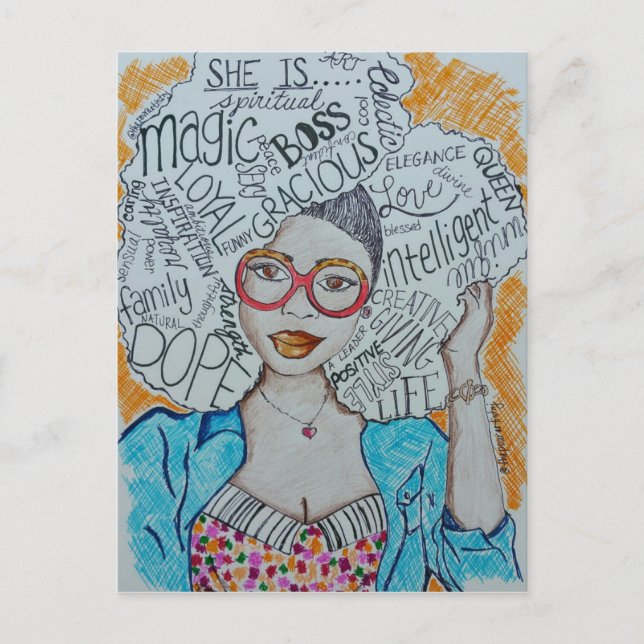 Cartão Postal Ela É... (Frente)