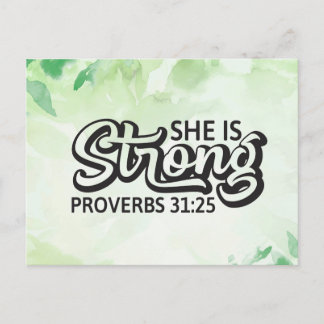 Cartão Postal Ela é forte