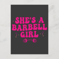 Ela é uma garota haltere Fitness Ginásio Presente 