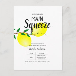 Cartão Postal Ela Encontrou Seu Casamento De Limões Amarelos De 