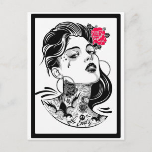 CARTÃO POSTAL ELA ESPERA SONHOS